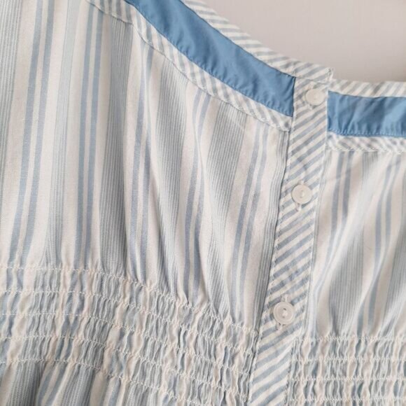 OLD NAVY | 100% Cotton Spaghetti Strap Mini Slip Night Gown PJ Stripe M Flawed - Picture 6 of 12